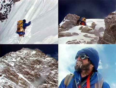 
Climbing Above Camp 2 On K2 Northwest Ridge To High Point In 1975, Jim Wickwire Looking Up At K2 Northwest Face - He Will Return - Karakoram DVD

